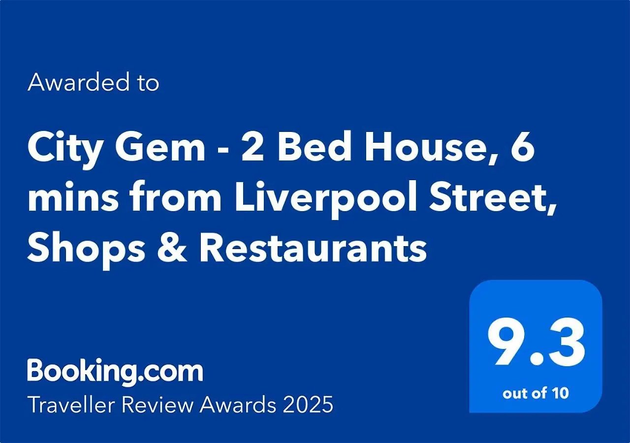 City Gem - 2 Bed House, 6 Mins From Liverpool Street, Shops & Restaurants London Ferienhaus